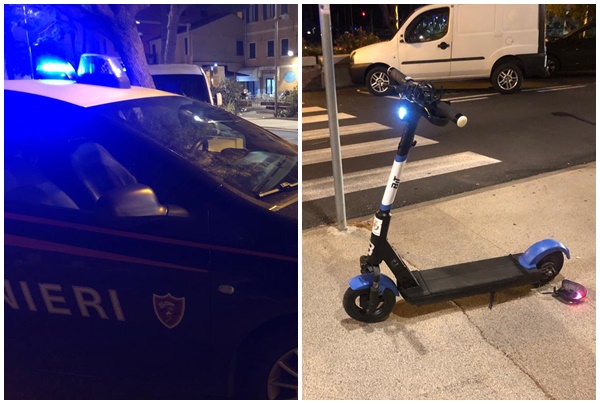 Auto travolge giovane sul monopattino in via Scarincio. Il ragazzo grave al Santa Corona