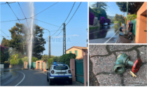 Esplode idrante sull'Aurelia: il geyser è alto decine di metri