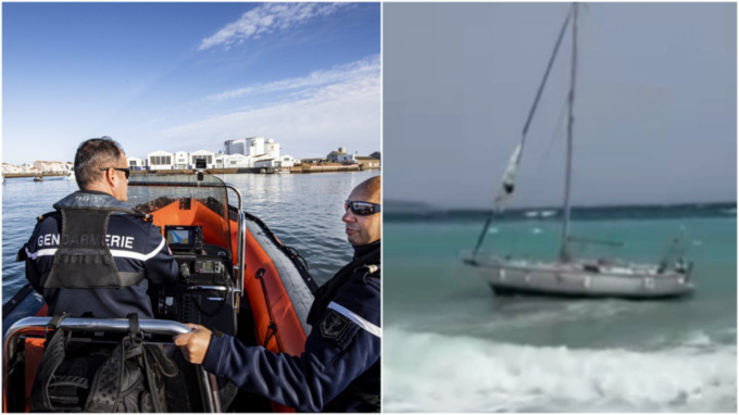 Barca a vela naufragata, il video