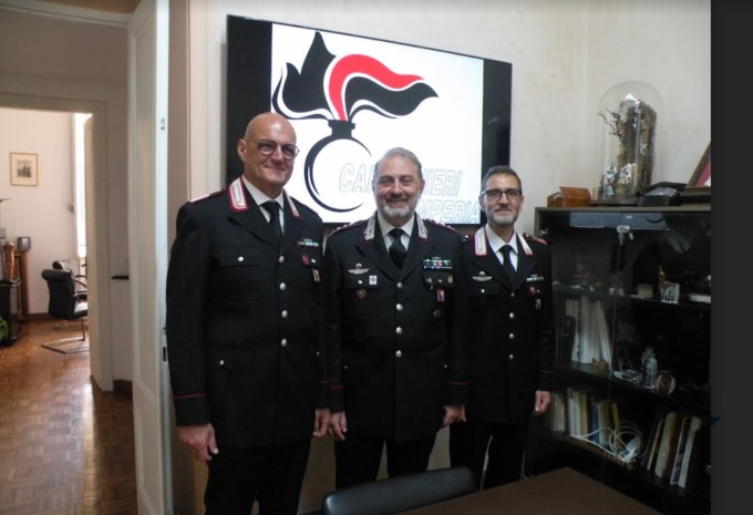 In pensione i luogotenenti Ciocchetti e Panetta del Comando Provinciale di Imperia