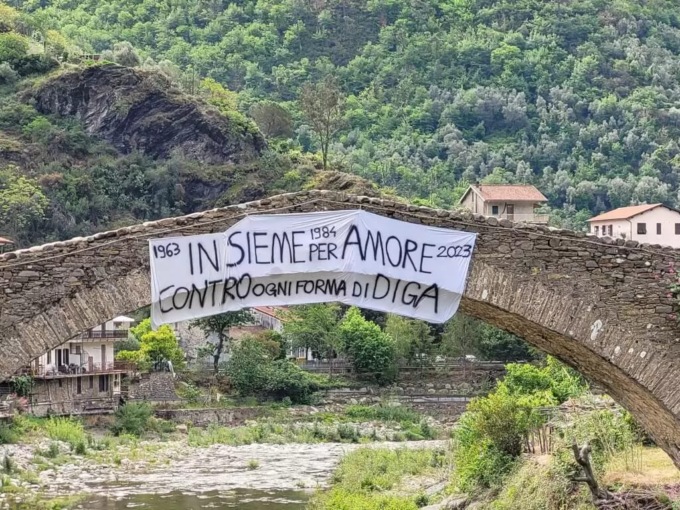 La comunità di Longarone e Badalucco uniti nella lotta contro la diga di Glori