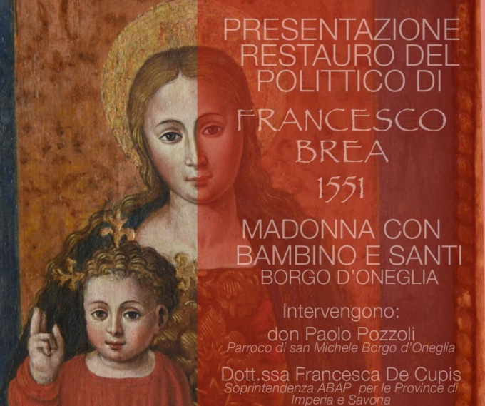 Alla Sacra Famiglia di Imperia la presentazione del restauro del polittico del Brea