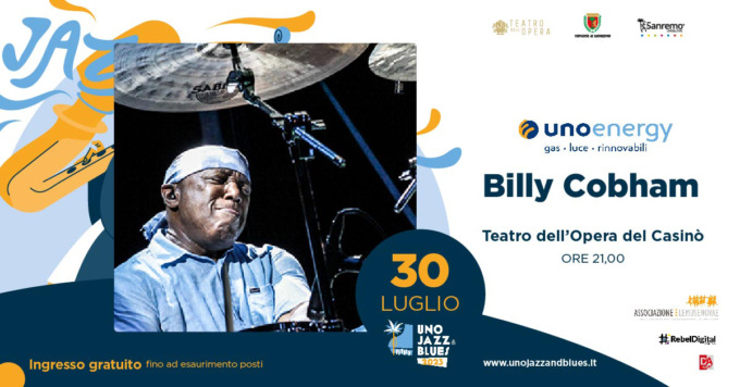 Sul palco dell’Unojazz&blues va in scena il mito: questa sera concerto di Billy Cobham