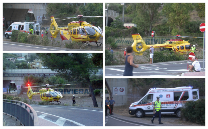 Grave donna di 63 anni caduta in strada per un probabile malore