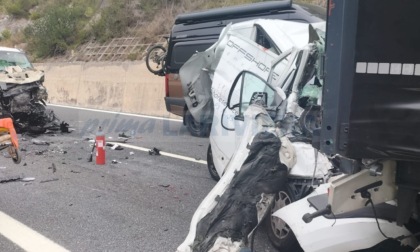 Incidente sull'A10 verso la barriera di Ventimiglia, 3 mezzi coinvolti