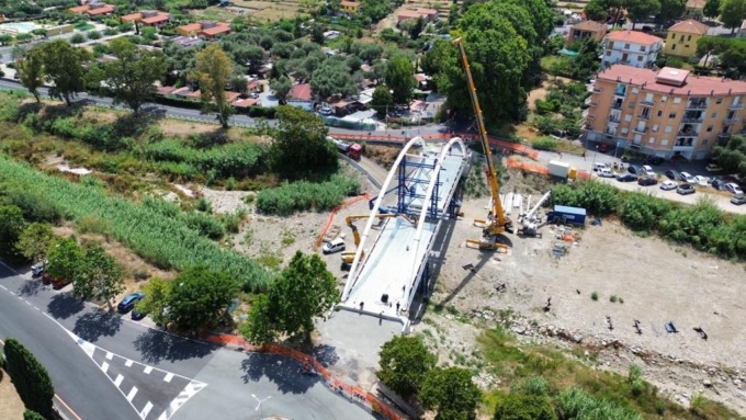 Le immagini del nuovo Ponte di Piani a Imperia