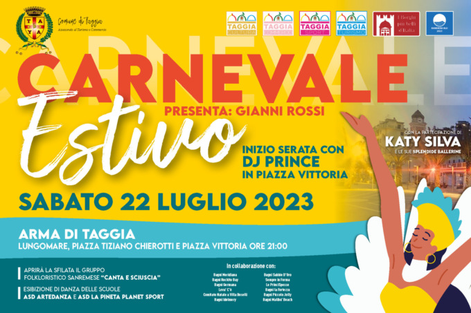 Sabato il Carnevale estivo di Taggia
