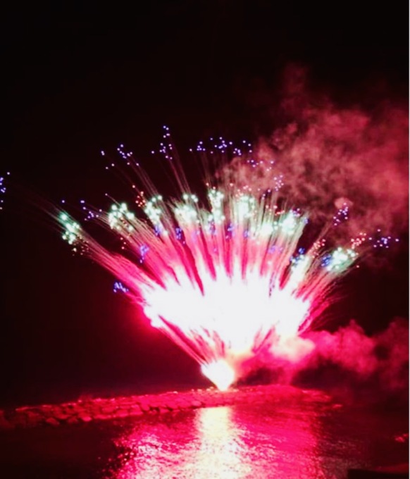 Fuochi d’artificio a Santo Stefano al Mare