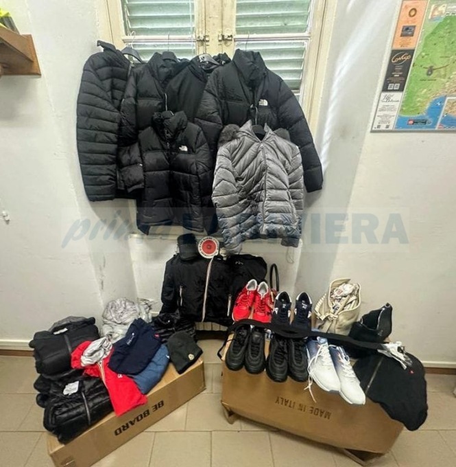 Scoperto dalla polizia di Diano Marina un deposito di merce contraffatta