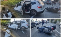 Terribile schianto auto-moto a Capo Nero di Sanremo