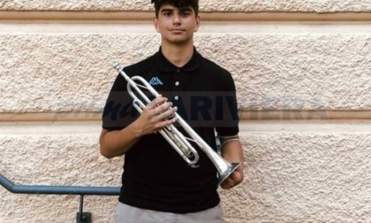 L'imperiese Mattia Serriello 15 anni ed è già talento internazionale della tromba
