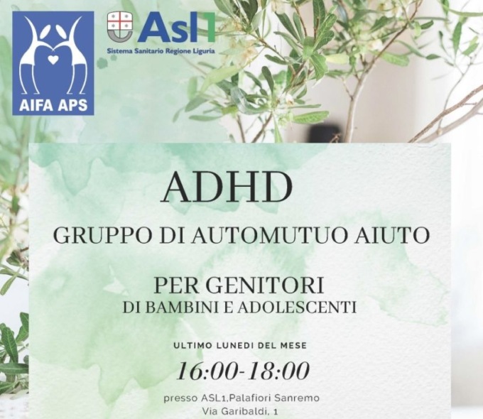 Adhd: proseguono a Sanremo gli incontri di Mutuo Aiuto per le famiglie