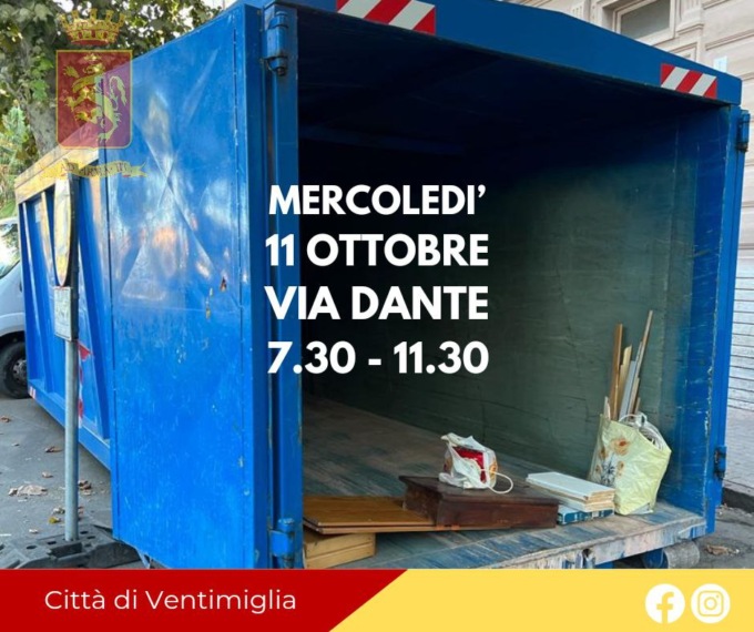 Continua il servizio di posizionamento dei cassoni per il ritiro dei rifiuti ingombranti
