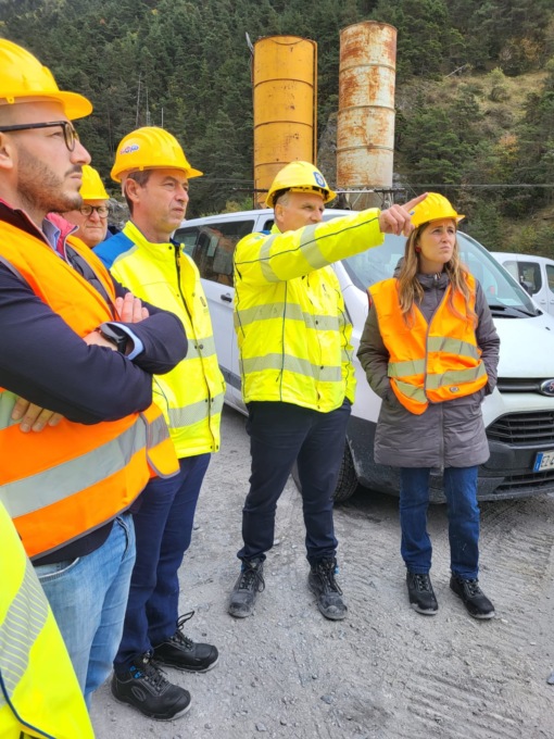 Sopralluogo del PD al cantiere del Tenda