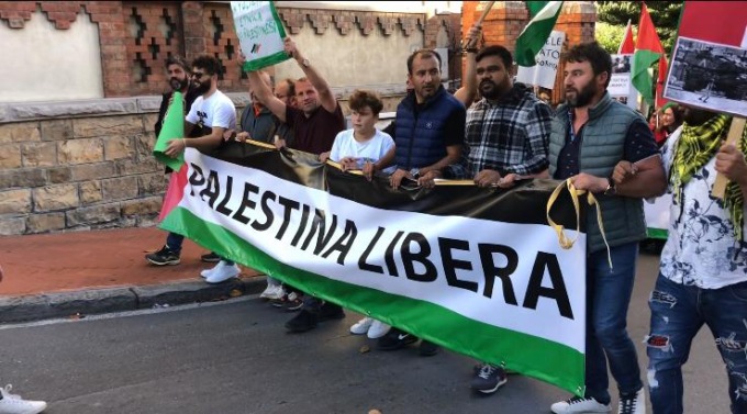 Corteo pro Palestina a Imperia