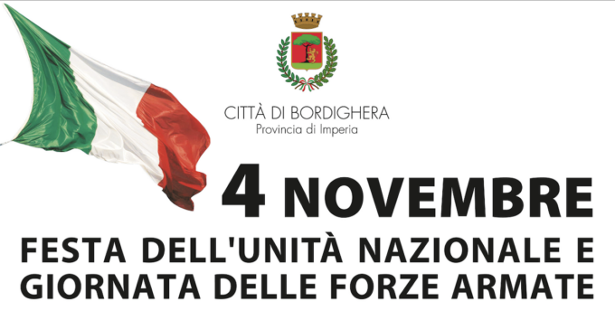 Celebrazioni del 4 Novembre a Bordighera: il programma