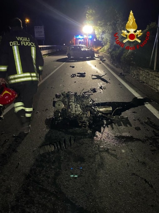 Incidente nella notte sulla SS28