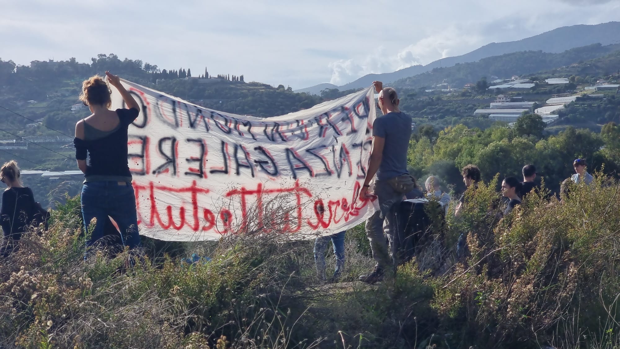 la protesta