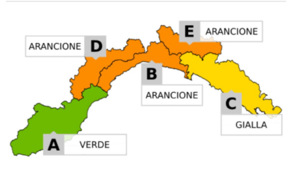 Torna la pioggia, allerta arancione nel centro-levante della Liguria
