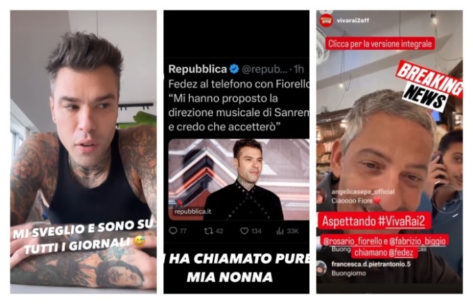 Fedez a Sanremo? Il rapper smentisce: è uno scherzo di Fiorello