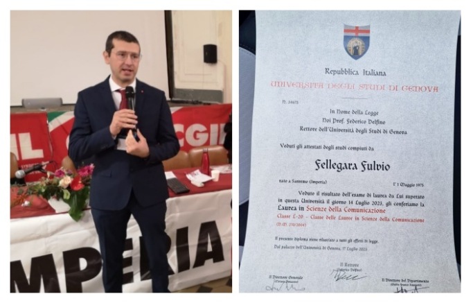 Fulvio Fellegara la Laurea e ora la candidatura a sindaco: “Periodo ricco di emozioni”