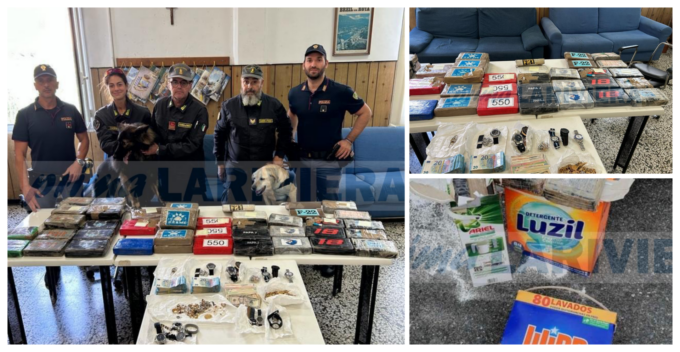 Nei fustini di detersivo c’erano 50 chili di cocaina, due arresti a Ventimiglia