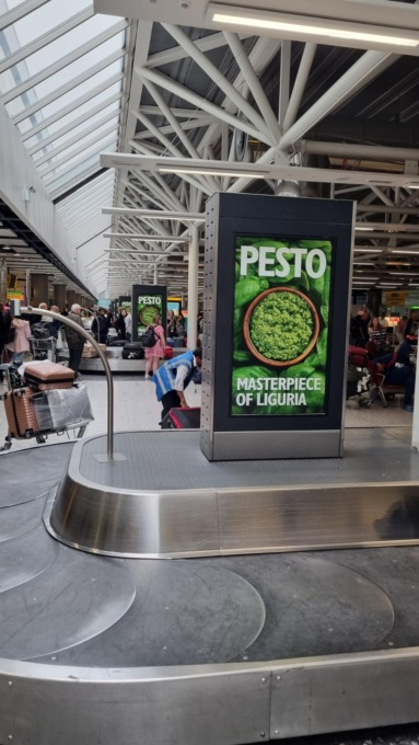 “#Pesto Masterpiece of Liguria” all’aeroporto di Heathrow