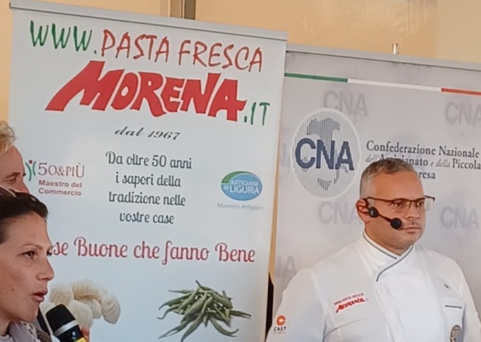 Pasta Fresca Morena con un cooking show a OliOliva