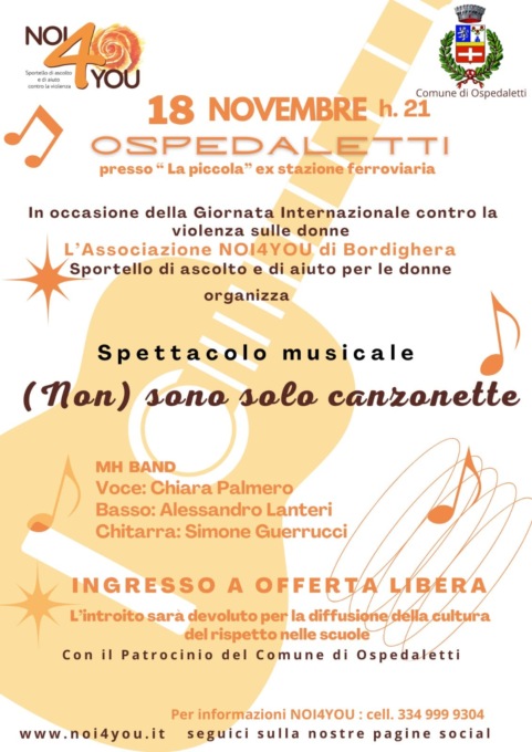 Concerto “Noi4you” contro la violenza di genere