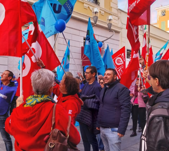 Sindacati a Sanremo per spiegare le ragioni dello sciopero generale