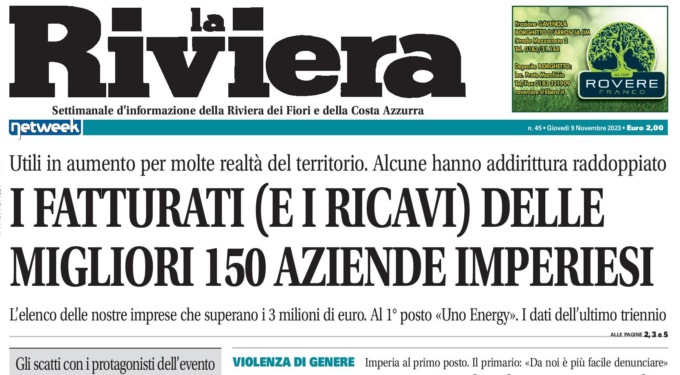 Fatturati e ricavi delle migliori 150 aziende della provincia