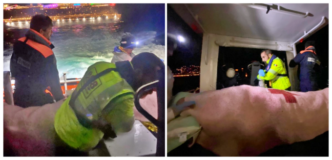 Colto da un infarto sulla nave da crociera, un 51enne soccorso in mare