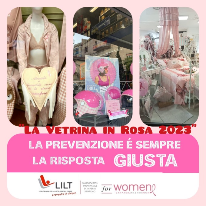 LILT: i vincitori del concorso “La vetrina in rosa”