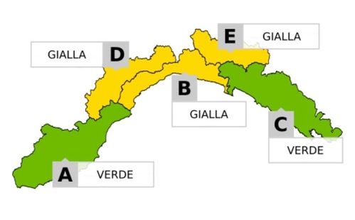 Arriva la neve in Liguria, allerta gialla in alcune zone