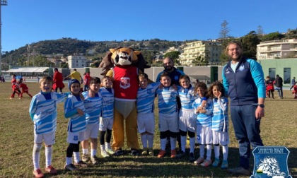 I piccoli del Rugby sul campo di Pian di Poma