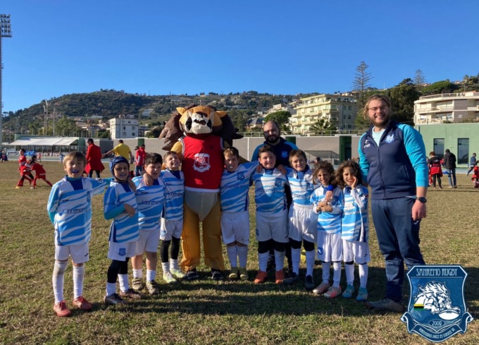 I piccoli del Rugby sul campo di Pian di Poma