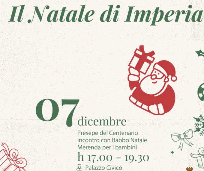 Giovedì 7 dicembre inaugurazione del Presepe tradizionale