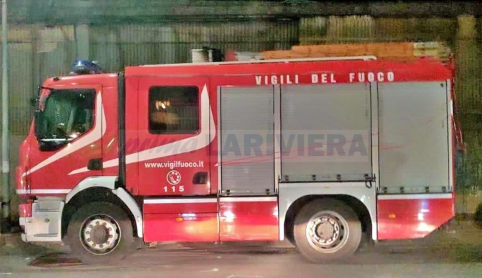 Incendio canna fumaria a Ventimiglia