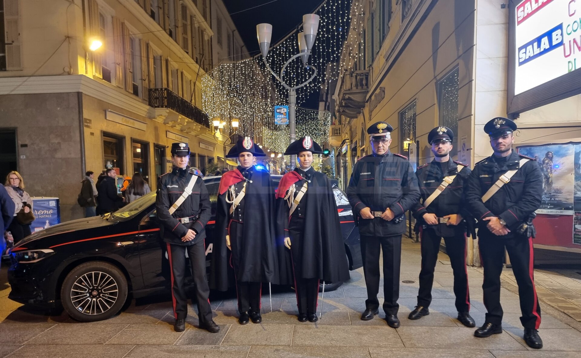 carabinieri via matteotti sanremo alta uniforme 25 dicembre 2023