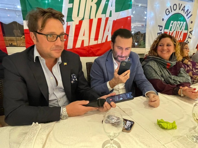 Forza Italia: cena di Natale, tra gli ospiti Berio, Saso e Rolando