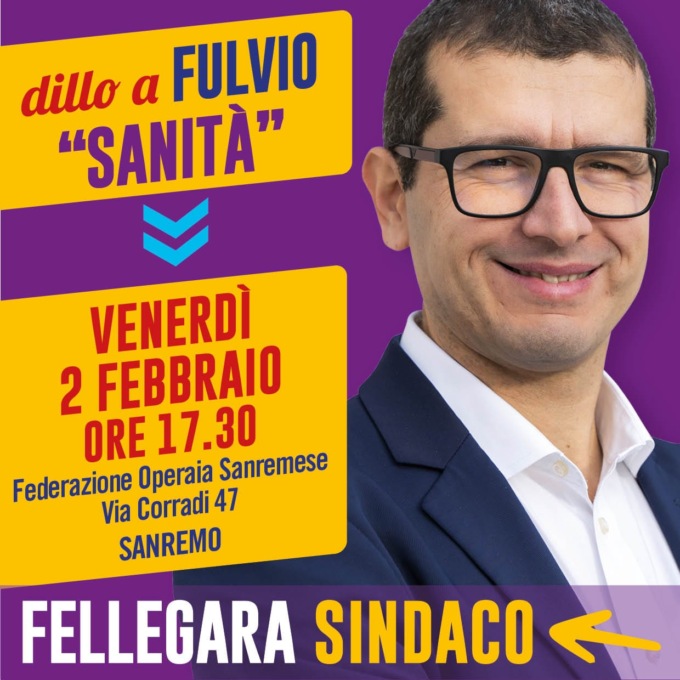 Venerdì 2 febbraio l’incontro #DilloAFulvio Sanità
