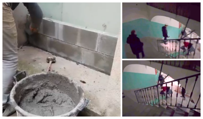 Blitz nell’ex convento di suore occupato dai migranti, murate porte e finestre. Video