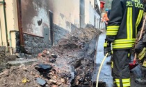 Fuga di gas con incendio a Castellaro, intervengono i vigili del fuoco