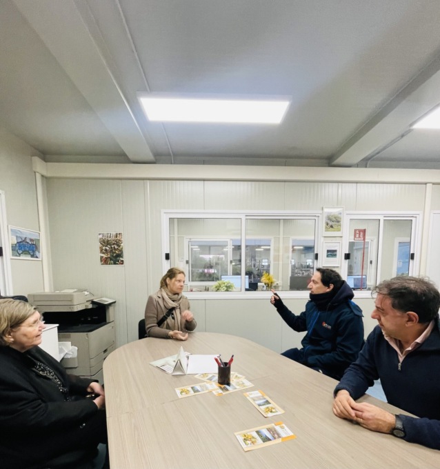 Presidente fondazione Nobel in visita al Mercato dei Fiori