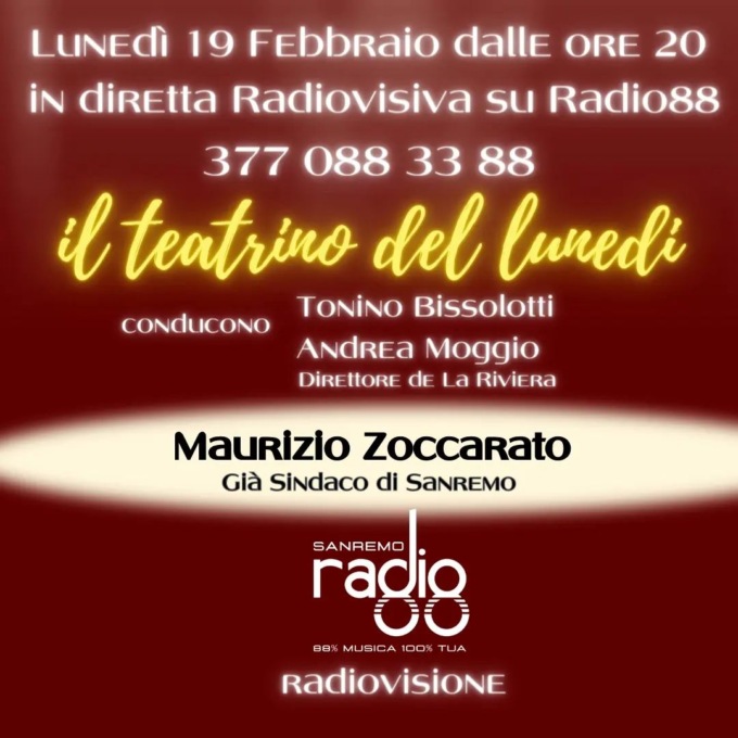 L’ex sindaco Maurizio Zoccarato di nuovo ospite al Teatrino del Lunedì