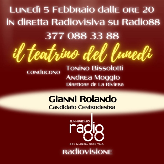 Gianni Rolando al “Teatrino del Lunedì”