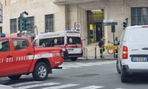 Intervento in via Roma di vigili del fuoco, ambulanza e polizia locale