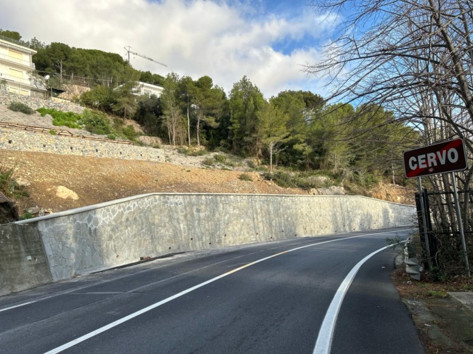 Frana di Rollo a Cervo, terminati i lavori