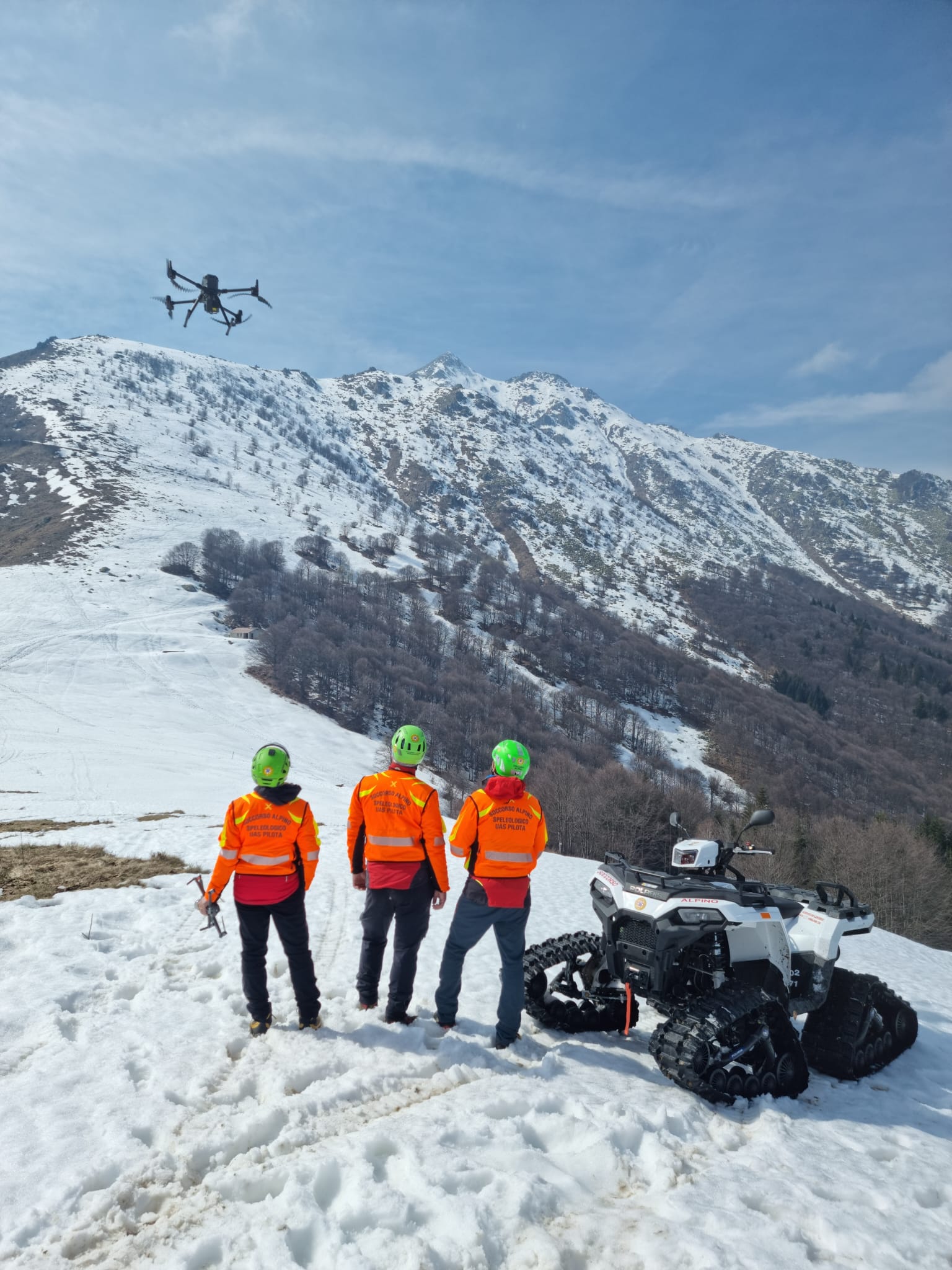 soccorso alpino ricerche droni ricerca persona scomparso