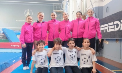 Atlete della Ginnastica Riviera dei Fiori a Genova e Torino